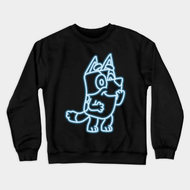 Bluey neon Crewneck Sweatshirt by BrayInk